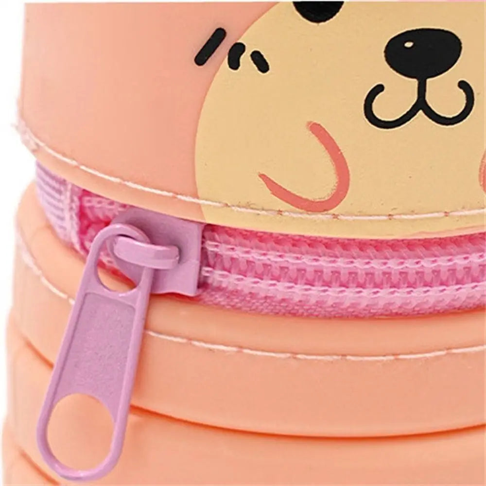 Cartoon Silicone Pencil Case Animal Shape