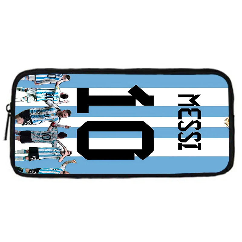 Football Star Child School Backpack With Shoulder Bag Pencil Bags