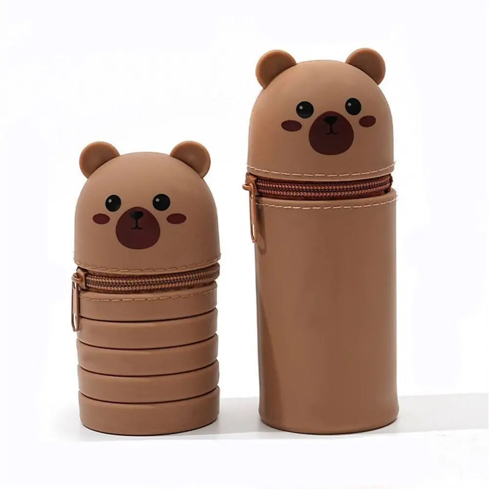 Cartoon Silicone Pencil Case Animal Shape