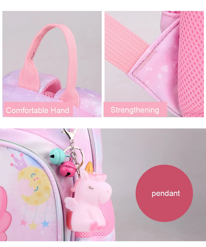 Unicorn Backpack For Girls Cartoon