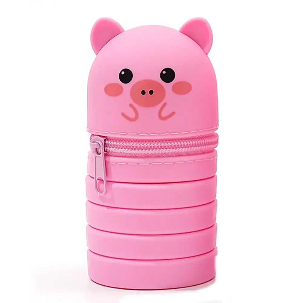 Cartoon Silicone Pencil Case Animal Shape