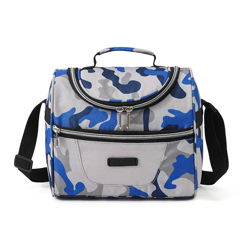 Lunch Bags Portable Outdoor Picnic Office School Insulation Bag with Shoulder Strap