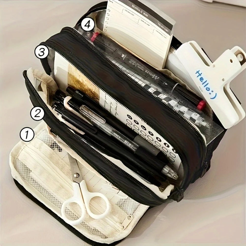 A Large-capacity Multi-layer Pencil Case
