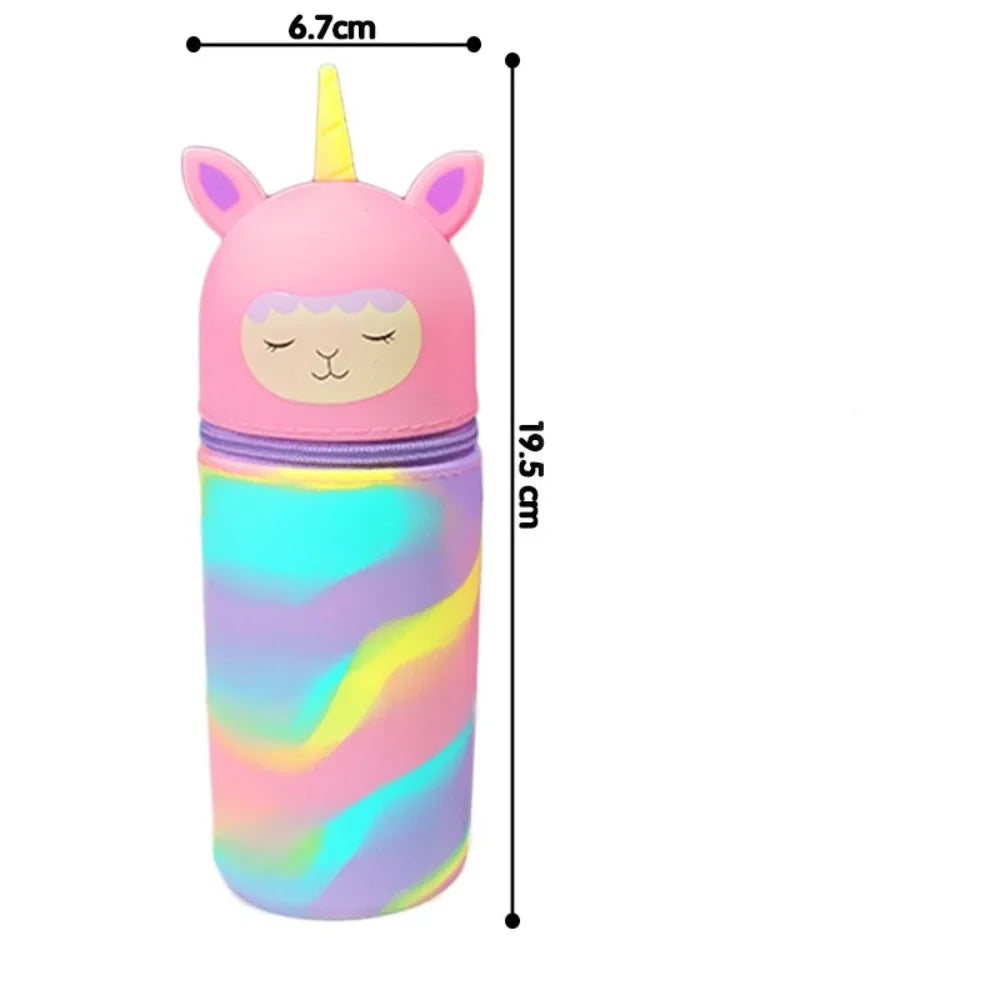 Cartoon Silicone Pencil Case Animal Shape