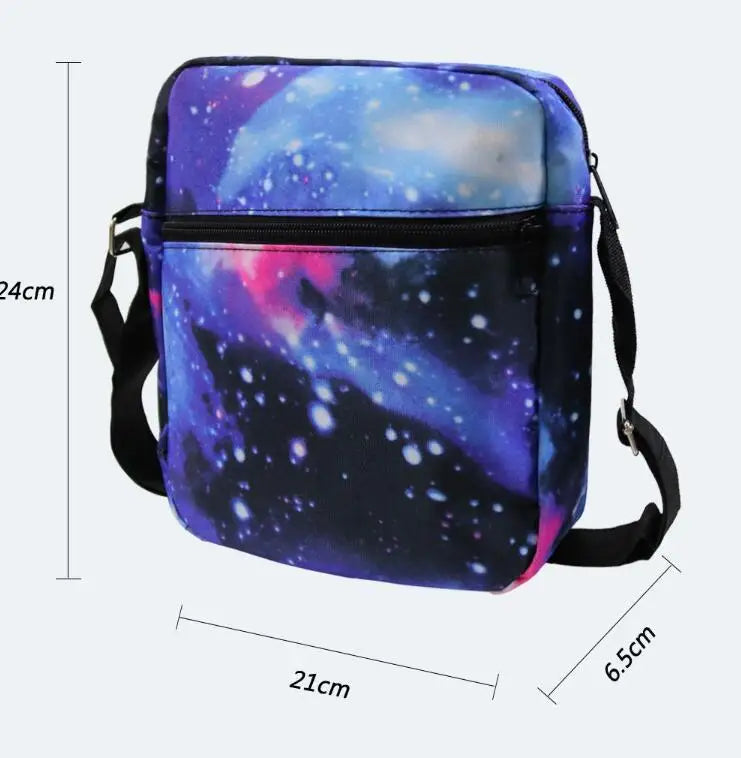 3pcs CR7 Backpacks Simple Style Lightweight