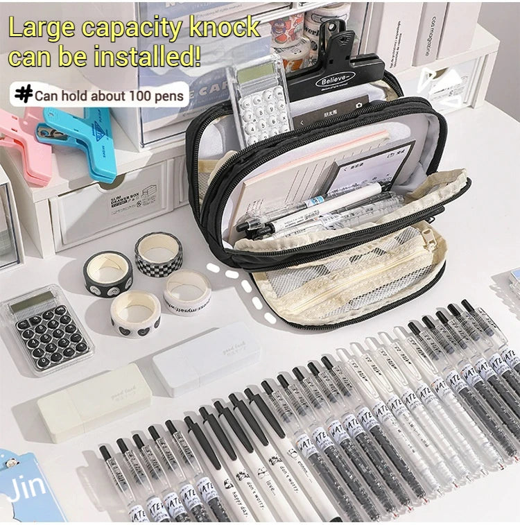 A Large-capacity Multi-layer Pencil Case