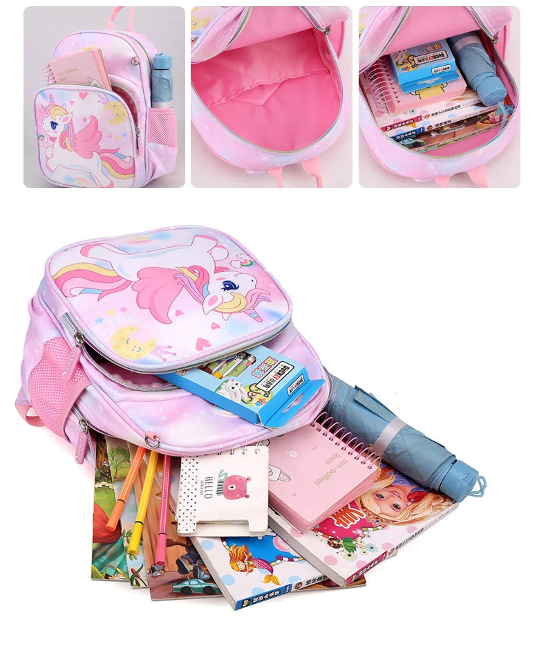 Unicorn Backpack For Girls Cartoon