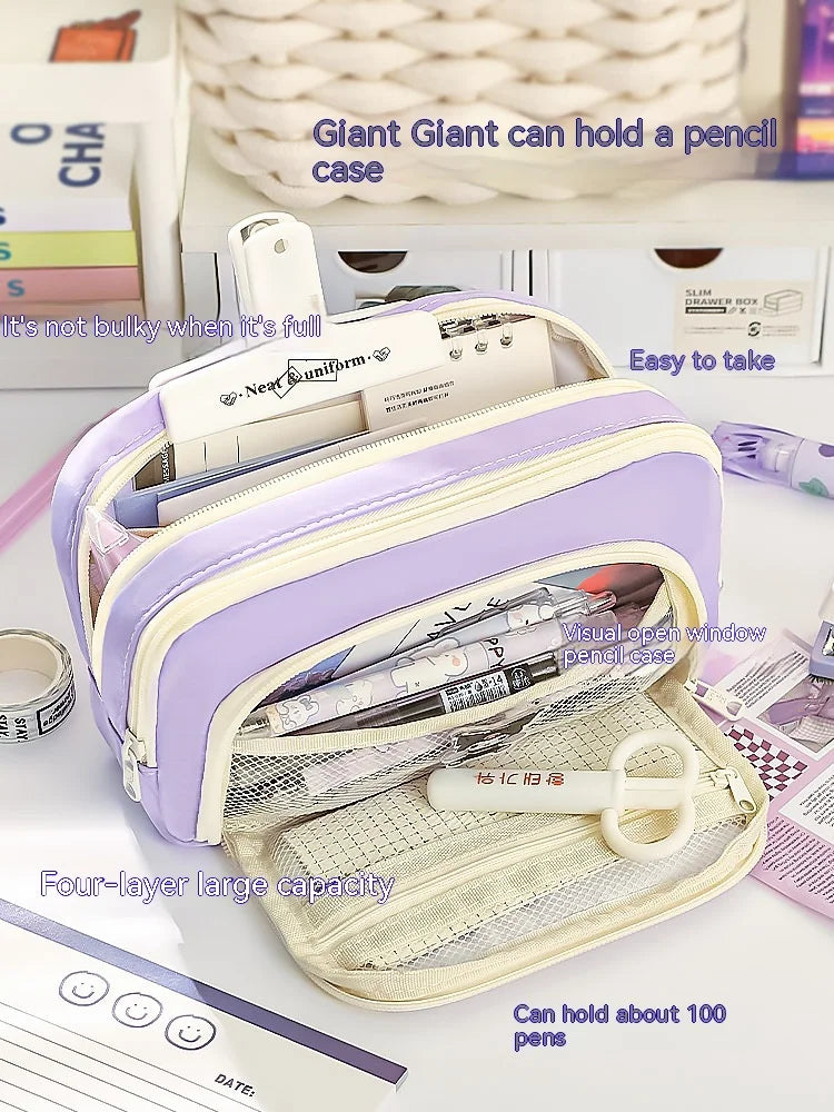 A Large-capacity Multi-layer Pencil Case