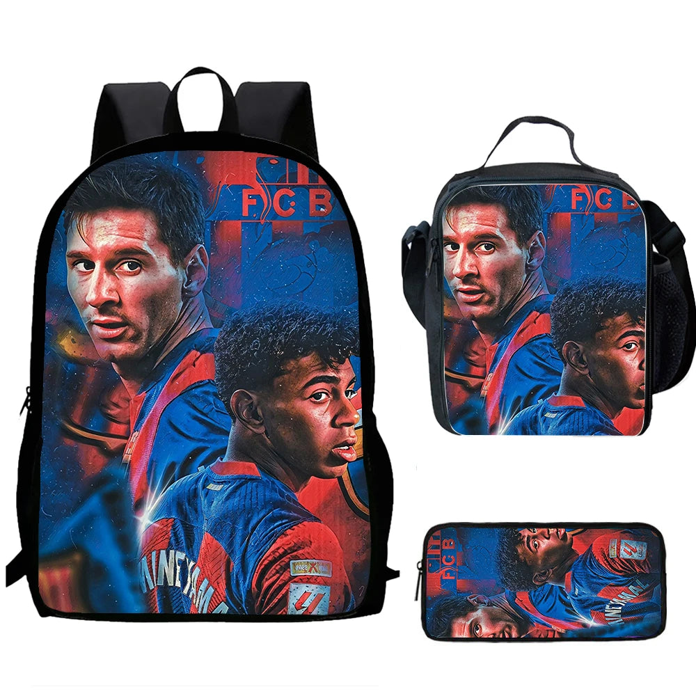 Lamine Yamal Child School Backpack Set