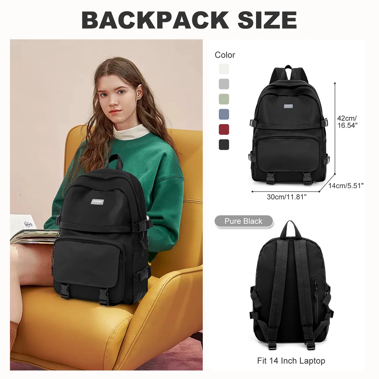 Backpack Casual Bookbag Teenager Girls & Boys School Backpack Travel College Schoolbag Children's
