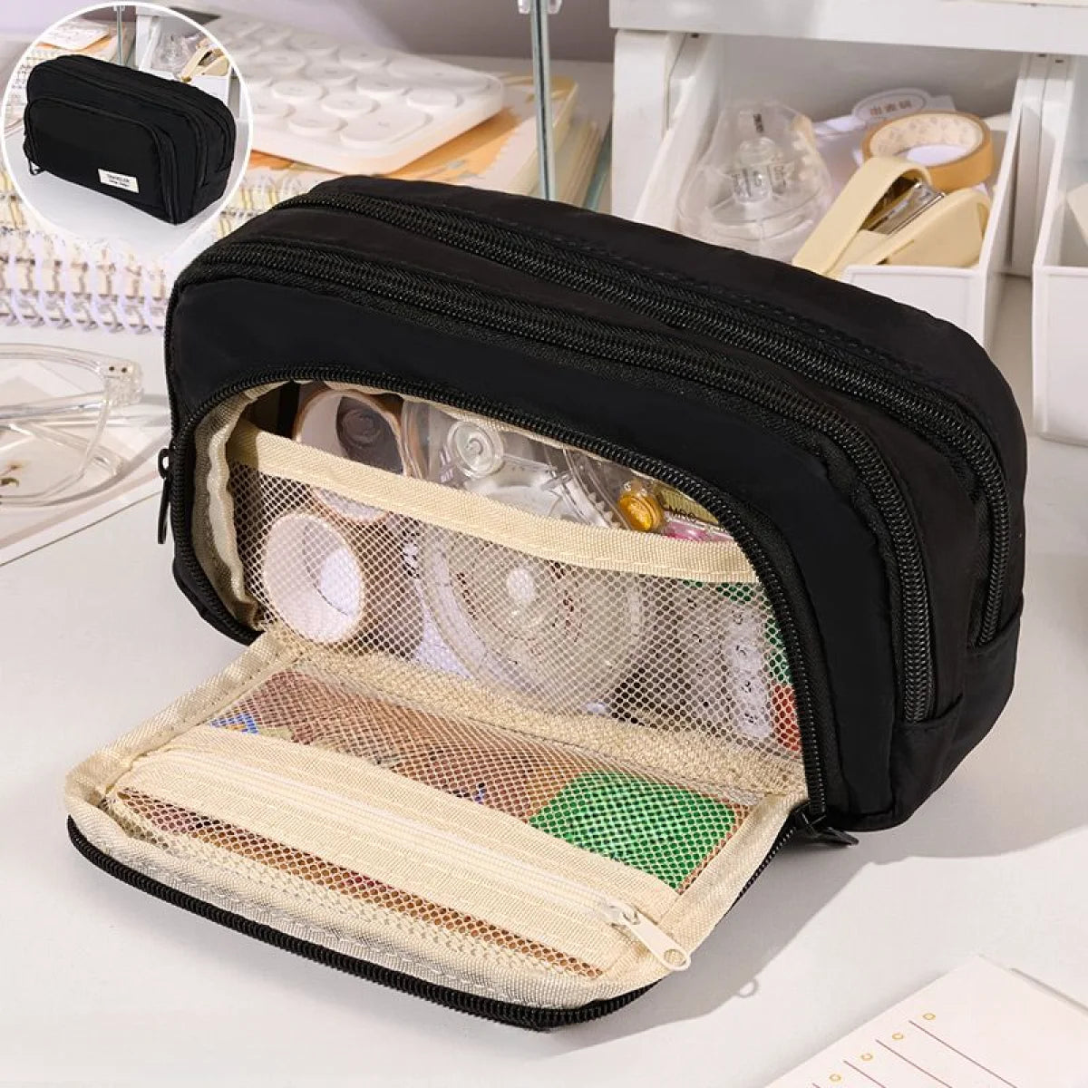 A Large-capacity Multi-layer Pencil Case