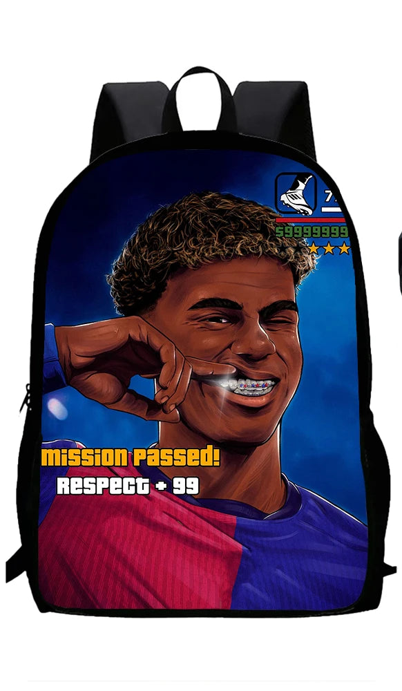 Lamine Yamal Child School Backpack Set