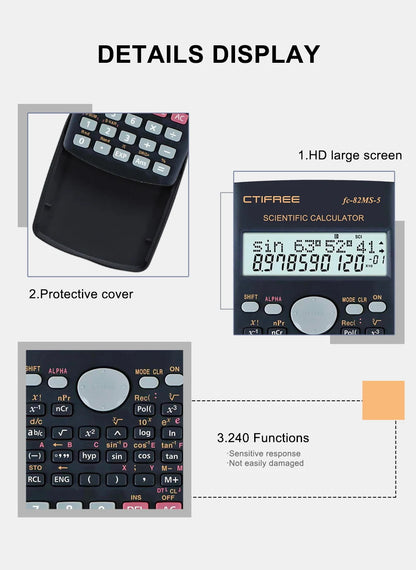Scientific Calculator - Portable & Durable for Students