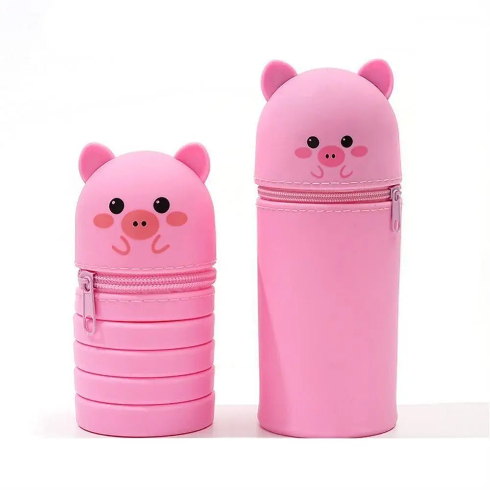 Cartoon Silicone Pencil Case Animal Shape