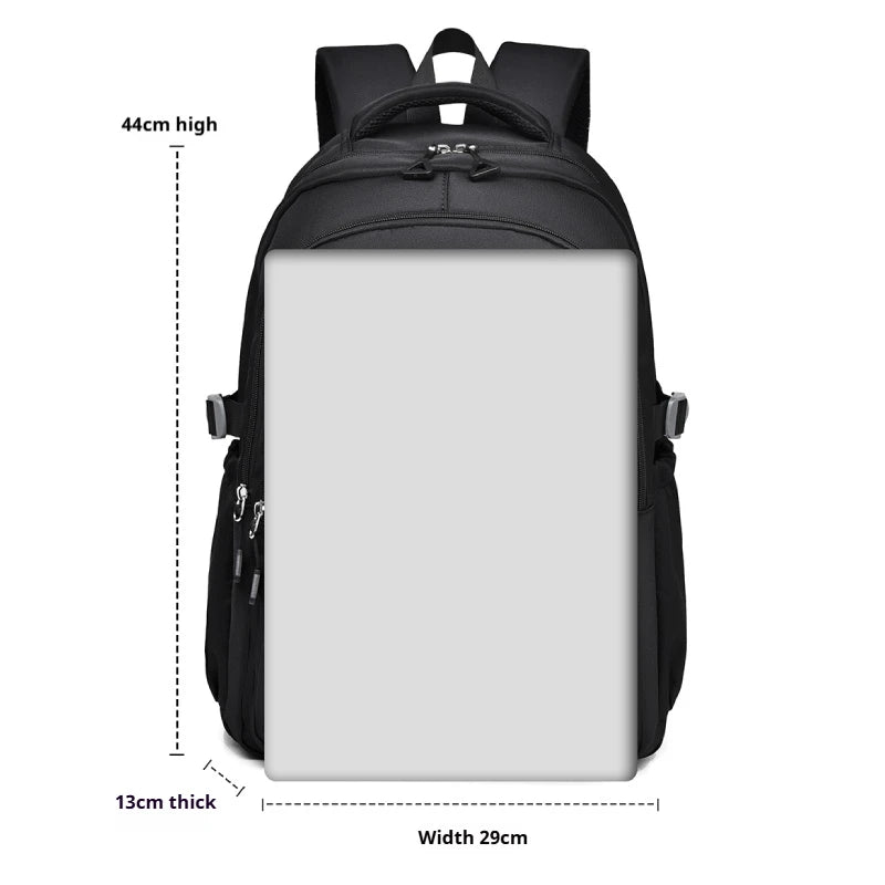 Large Capacity Travel Backpack with Laptop Compartment and Multiple Pockets