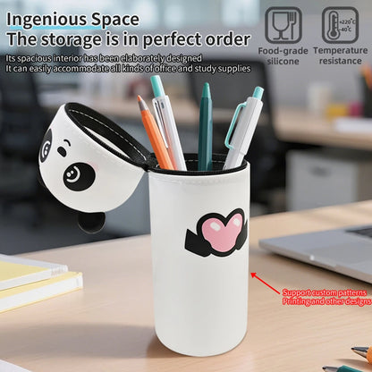 Stand up Pen Case Transparent PVC Storage Organizer