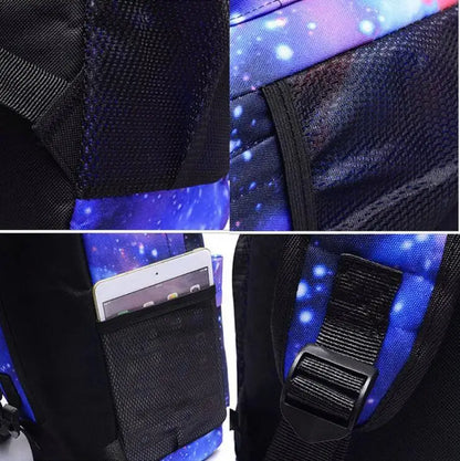 3pcs CR7 Backpacks Simple Style Lightweight