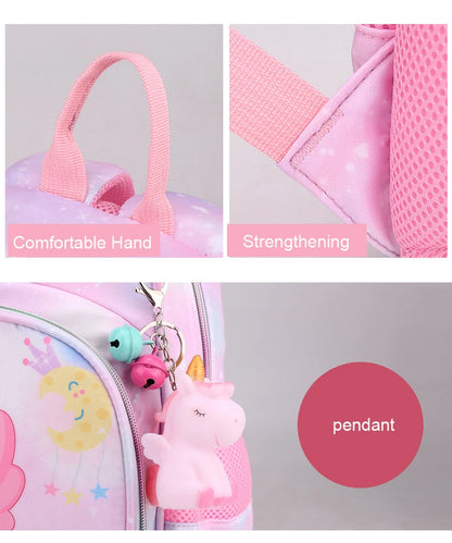 Unicorn Backpack For Girls Cartoon