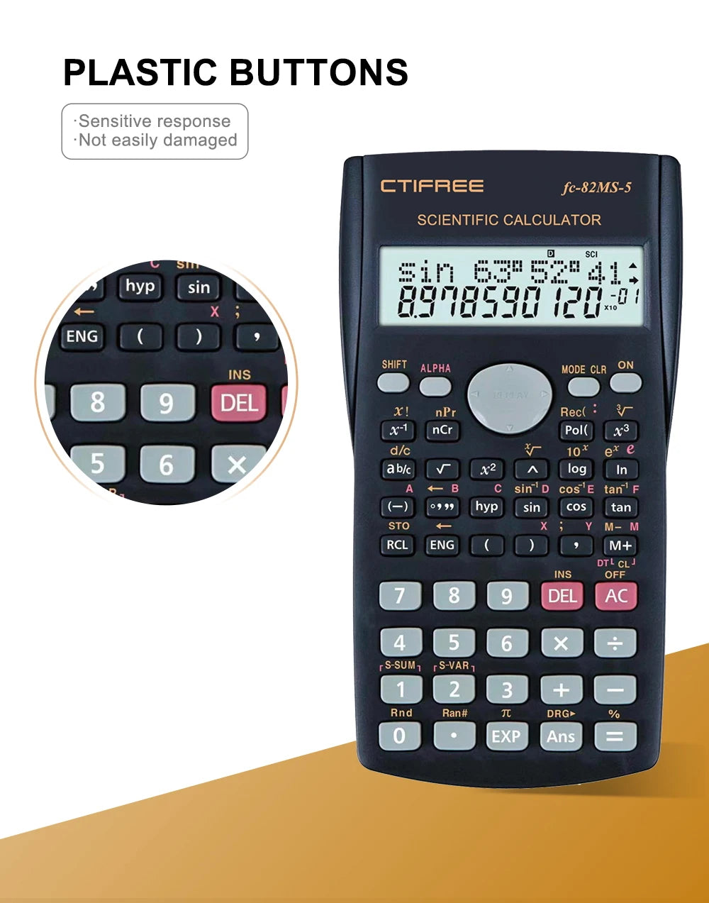 Scientific Calculator - Portable & Durable for Students