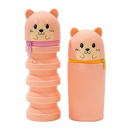 Cartoon Silicone Pencil Case Animal Shape