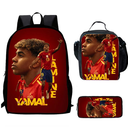 Lamine Yamal Child School Backpack Set
