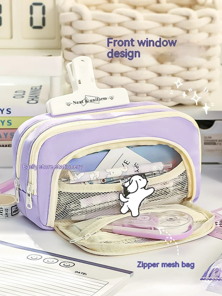 A Large-capacity Multi-layer Pencil Case