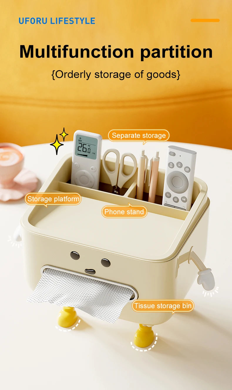 Multi-Functional Tissue & Remote Holder