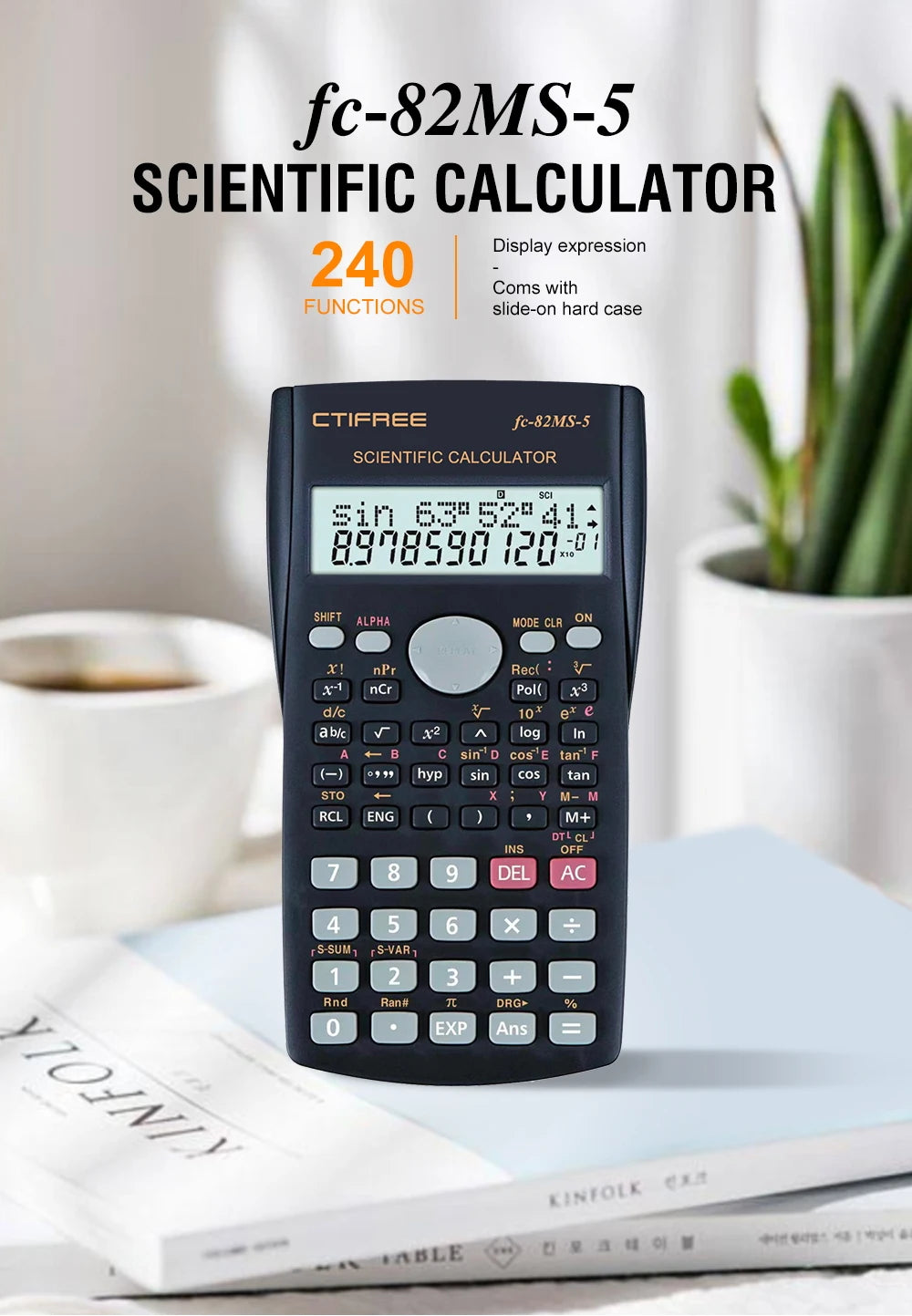 Scientific Calculator - Portable & Durable for Students