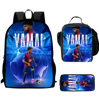 Lamine Yamal Child School Backpack Set
