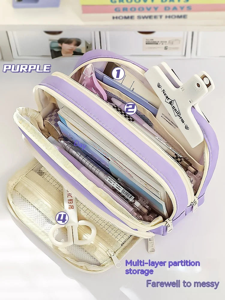 A Large-capacity Multi-layer Pencil Case