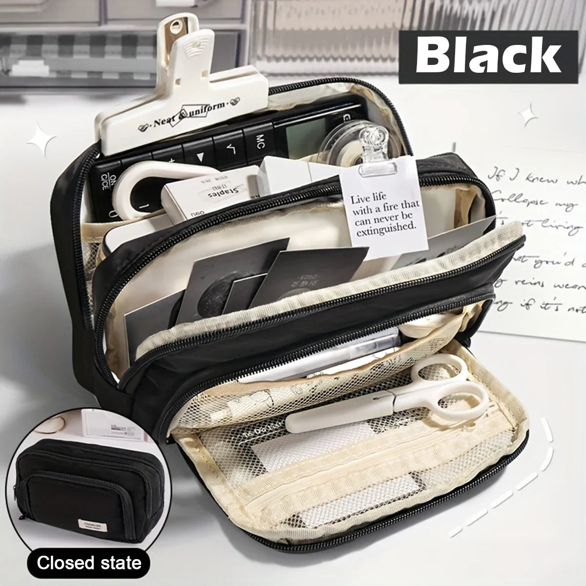 A Large-capacity Multi-layer Pencil Case