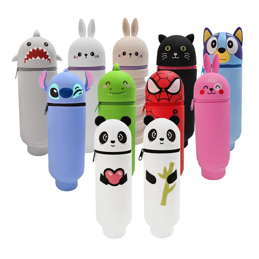 Stand up Pen Case Transparent PVC Storage Organizer
