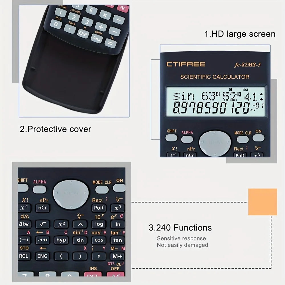 Scientific Calculator - Portable & Durable for Students