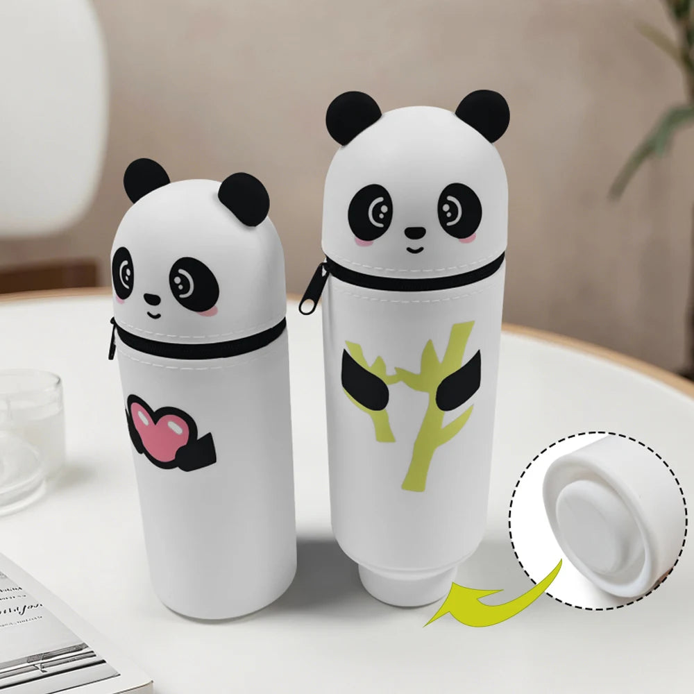 Stand up Pen Case Transparent PVC Storage Organizer