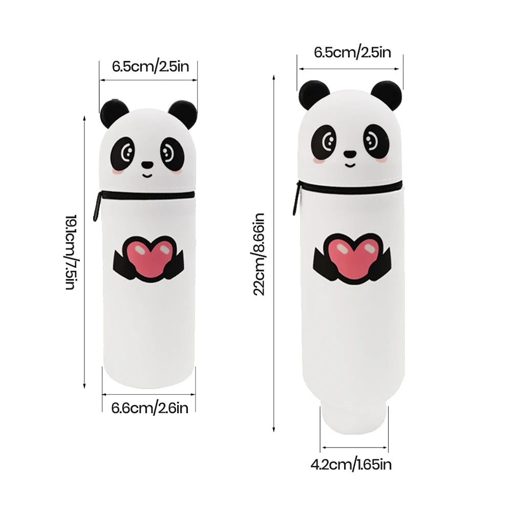 Stand up Pen Case Transparent PVC Storage Organizer