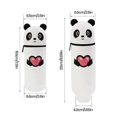 Stand up Pen Case Transparent PVC Storage Organizer