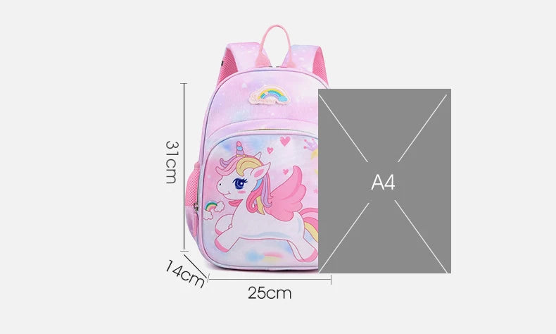 Unicorn Backpack For Girls Cartoon