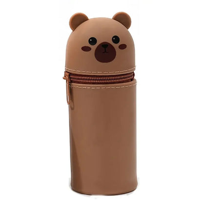 Cartoon Silicone Pencil Case Animal Shape