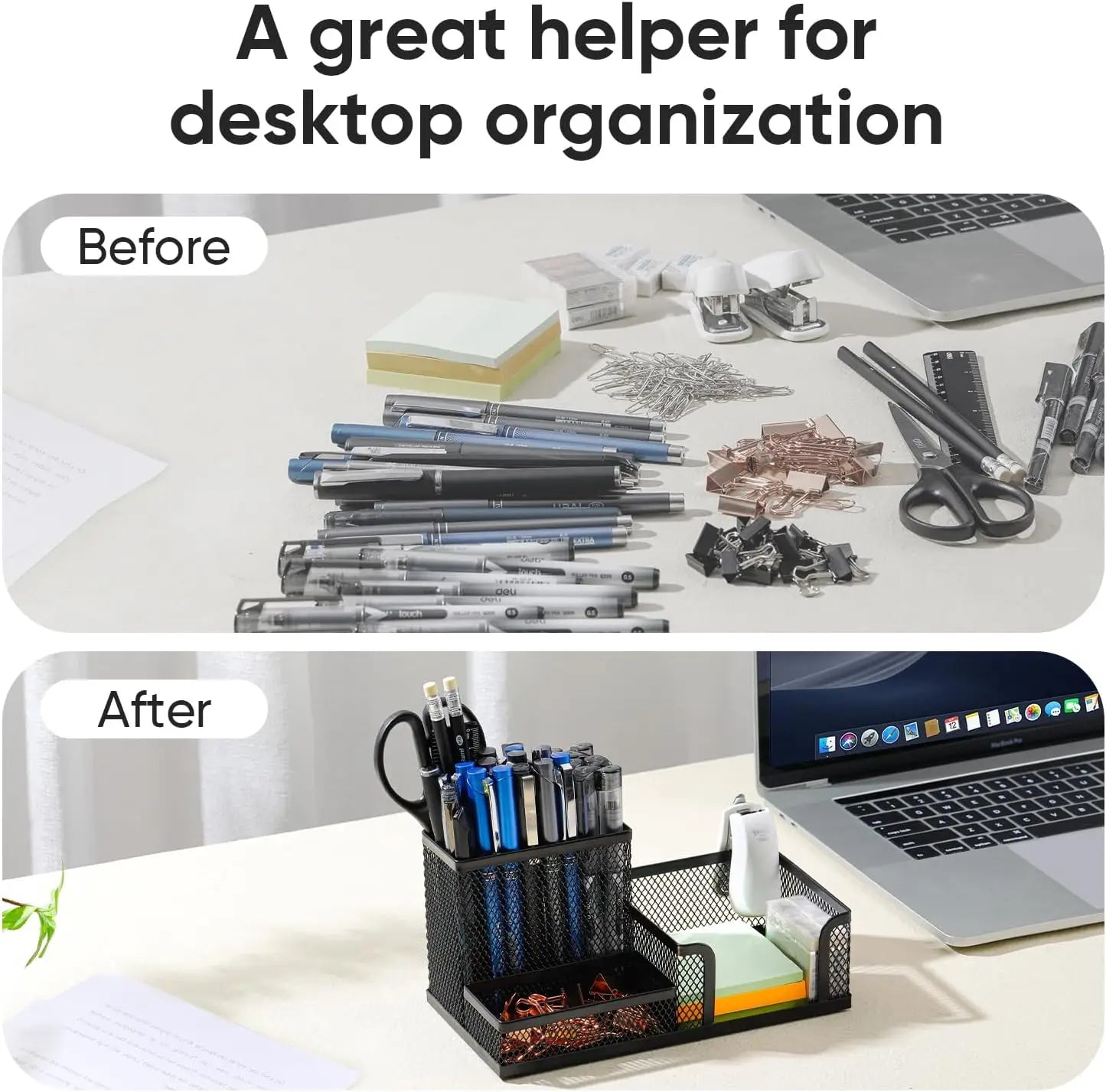 Mesh Desk Organizer Office Supplies