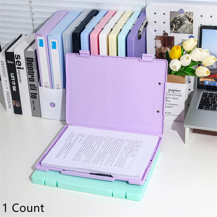 Pastel Hard Case Clipboard Folder