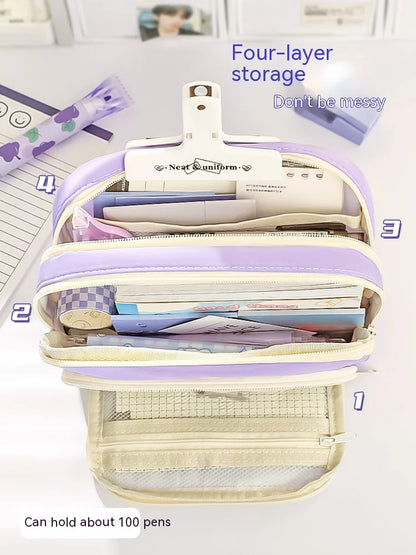A Large-capacity Multi-layer Pencil Case