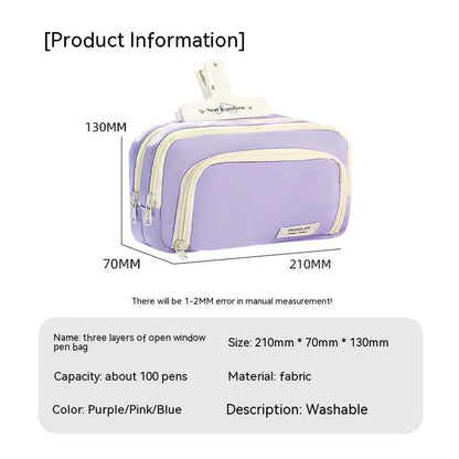 A Large-capacity Multi-layer Pencil Case