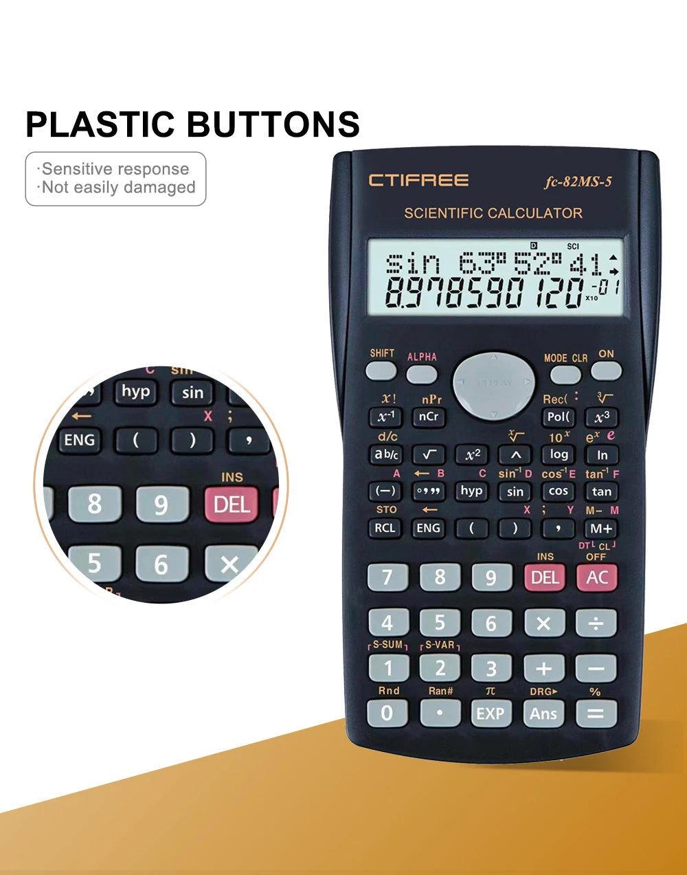 Scientific Calculator - Portable & Durable for Students