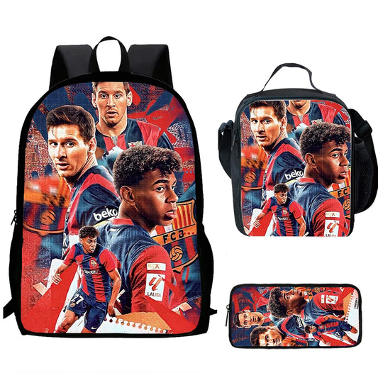 Lamine Yamal Child School Backpack Set