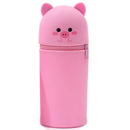 Cartoon Silicone Pencil Case Animal Shape