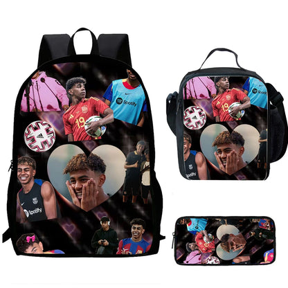 Lamine Yamal Child School Backpack Set