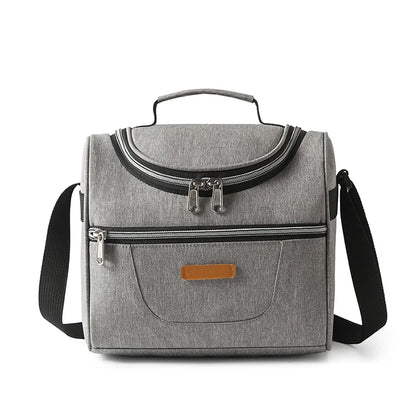 Lunch Bags Portable Outdoor Picnic Office School Insulation Bag with Shoulder Strap