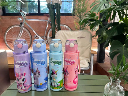 Unicorn-Themed BPA-Free Water Bottles – Leak-Proof, Durable & Kid-Friendly Design