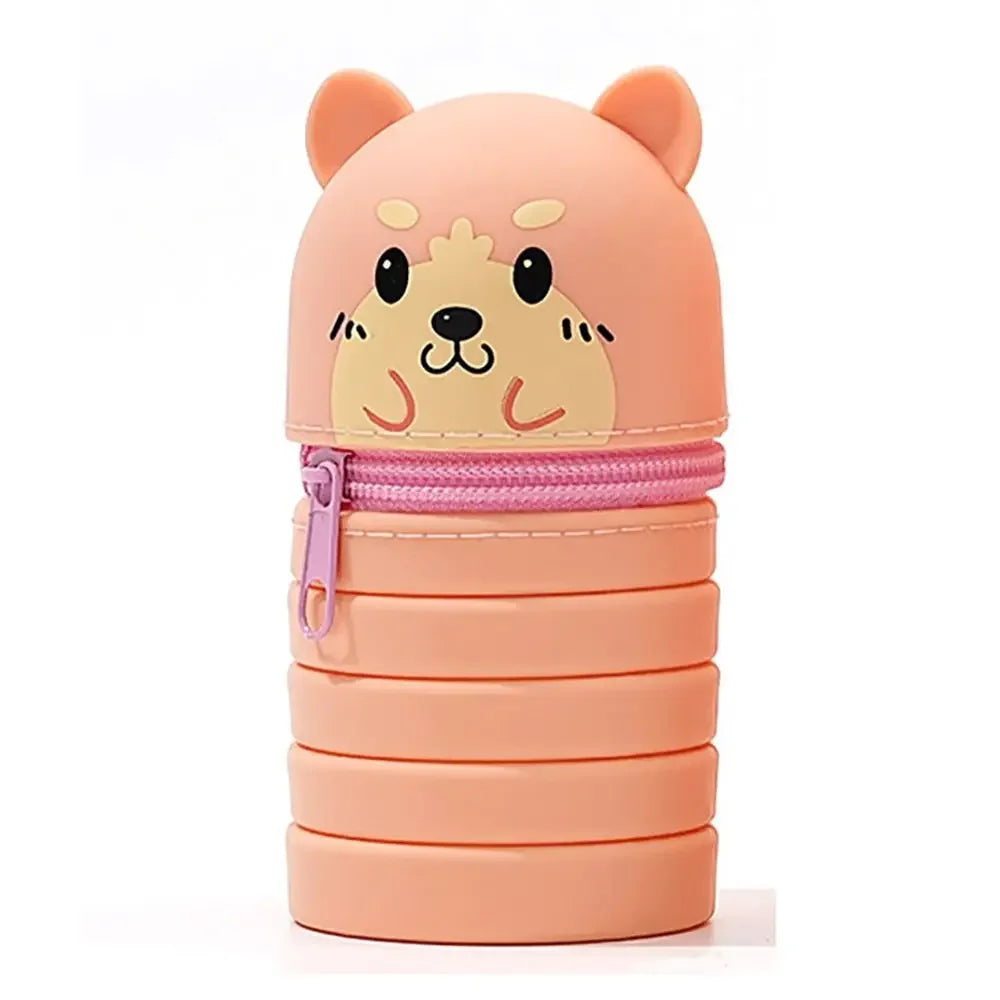 Cartoon Silicone Pencil Case Animal Shape